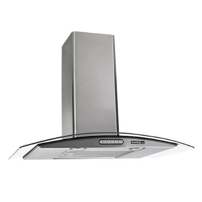 Coifa De Parede 70cm Vidro Curvo Duto Slim 220v