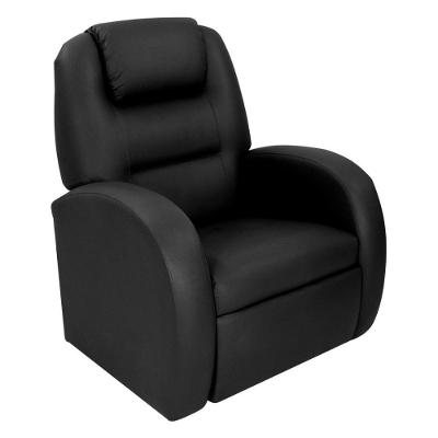 Poltrona Retrátil e Reclinável 80cm Com Material Sintético Multimóveis Cr45266 Preto