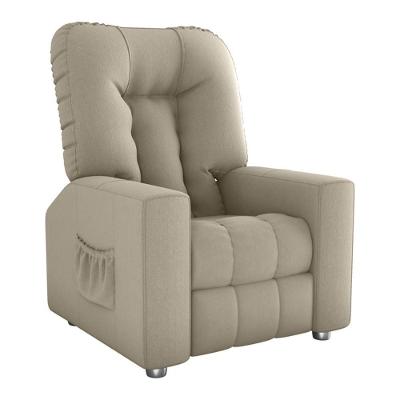 Poltrona Retrátil e Reclinável 82cm Com Tecido Suede Multimóveis Cr45261 Bege