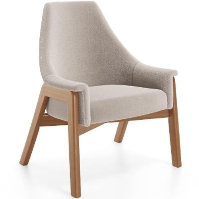 Poltrona Decorativa Sakura L02 Bouclê Creme
