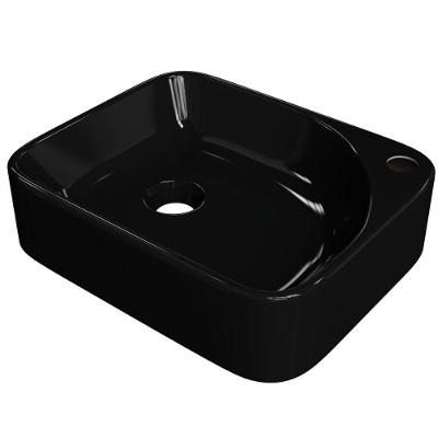Cuba De Apoio Retangular Lavabo Cross C01 Ro36w Preto - Lyam