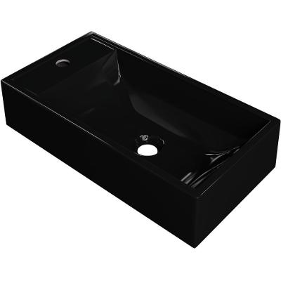 Cuba De Apoio Retangular Lavabo Roma C01 Rl545w Preto - Lyam