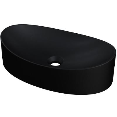 Cuba De Apoio Canoa Lavabo C01 Bc47w Preto Matte Fosca - Lyam