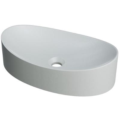 Cuba De Apoio Canoa Lavabo C01 Bc47w Cinza Matte Fosca - Lyam