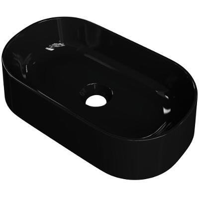 Cuba De Apoio Oval Lavabo Laila C01 O42w Preto - Lyam