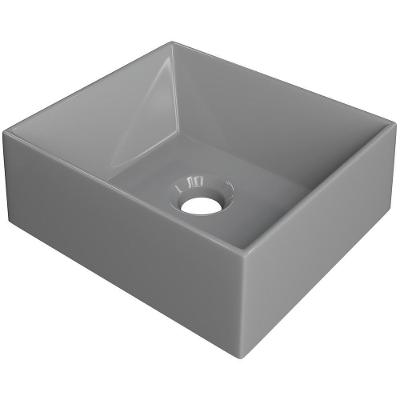 Cuba De Apoio Retangular Lavabo C01 Rt30w Cinza - Lyam