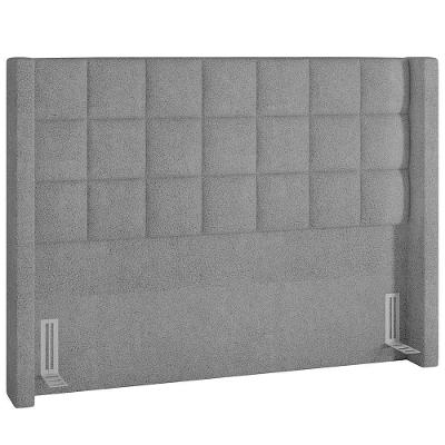 Cabeceira Cama Box Casal 140cm P05 Paris Bouclê Cinza