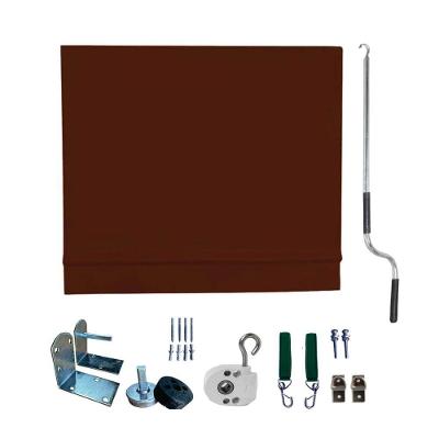 Toldo Cortina Marrom - 3,20m X 1,60m - Kit Completo
