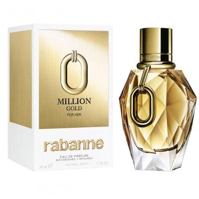 Paco Rabanne Million Gold For Her Eau De Parfum Refillable - Perfume Feminino 50ml