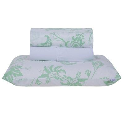 Jogo De Lençol Solteiro Home Style 180 Fios 3 Peças - Jazzy Verde