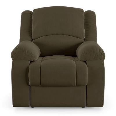 Poltrona Do Papai Reclinável Melim Power Elétrica Massagem Veludo Fh1 - D\'rossi Cor Marrom