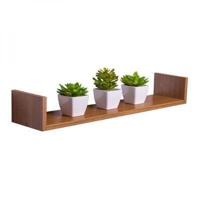 Prateleira U 60 X 20cm Freijó Suporte Invisível