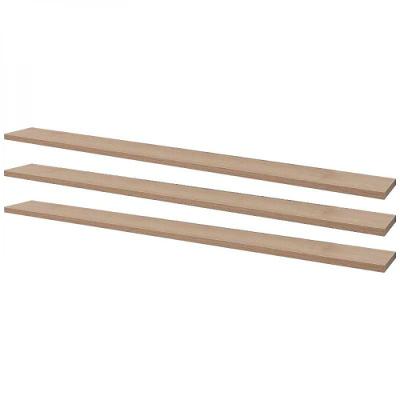 Kit 3 Prateleiras 100 X 20cm Carvalho Suporte Invisível