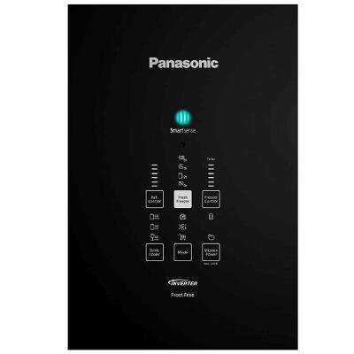 Geladeira Panasonic Frost free Black Glass 480l 110v
