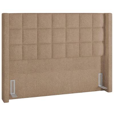 Cabeceira Cama Box Casal 140cm P05 Paris Bouclê Bege