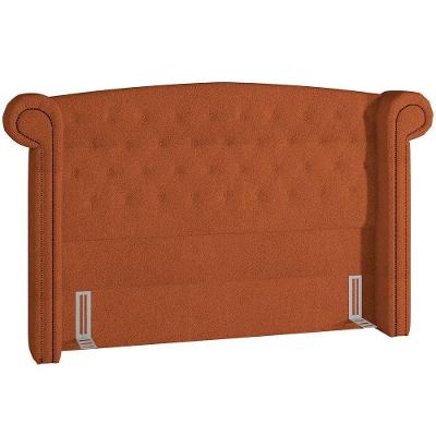 Cabeceira Cama Box Casal 140cm Sofia Bouclê Terracota