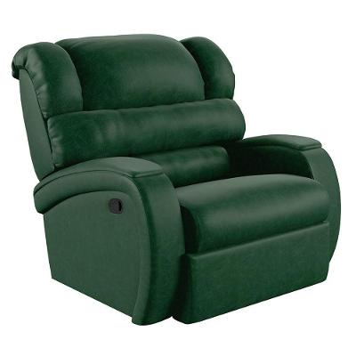 Poltrona Do Papai Reclinável Napoli Manual Gatilho Pu Verde Musgo Fh1 - D\'rossi
