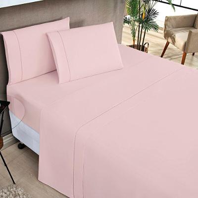 Jogo De Cama Elegance Casal Padrão 04 Peças - Rosa.