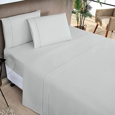 Jogo De Cama Elegance Casal Padrão 04 Peças - Cinza.