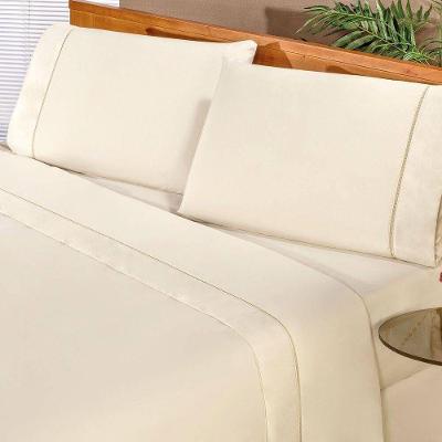 Jogo De Cama Casal Elegance 180 Fios 04 Peças - Palha.