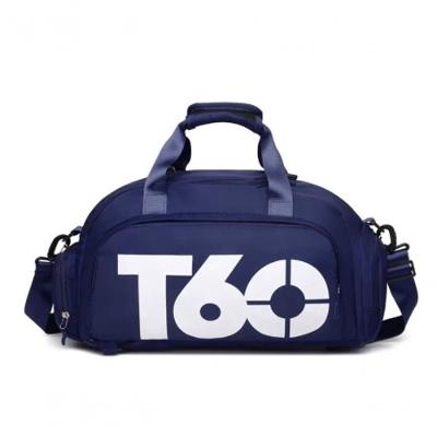 Bolsa Academia Fitness Mala De Viagem Mochila Transversal Treino Azul