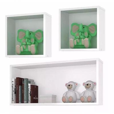 Nichos Decorativo kit com 3 Unidades Branco