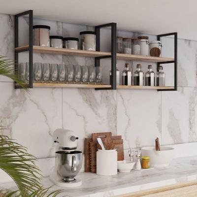 Suporte Preto Moderno 100x20cm Flutuante P/ Sala
