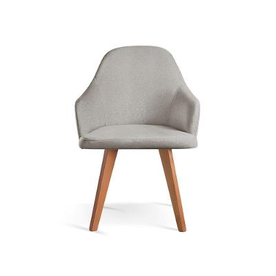 Cadeira Para Mesa De Jantar Manuela linho Cinza 101