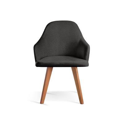 Cadeira Para Mesa De Jantar Manuela linho Preto 102