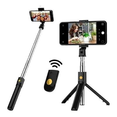 Bastão Tripé Bluetooth Mini 360º Pau De Selfie 3 em 1 Celular