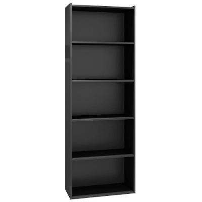 Estante Livreiro Luiza 4 Prateleiras Preto Ajl