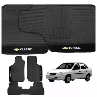 Kit Tapete Emborrachado Corsa Classic 2003 Até 2016 3 Peças