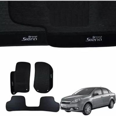 Kit Tapete Emborrachado Grand Siena 2012 Até 2021 3 Peças