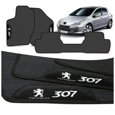Kit Tapete Emborrachado Peugeot 307 2002 Até 2012 3 Peças