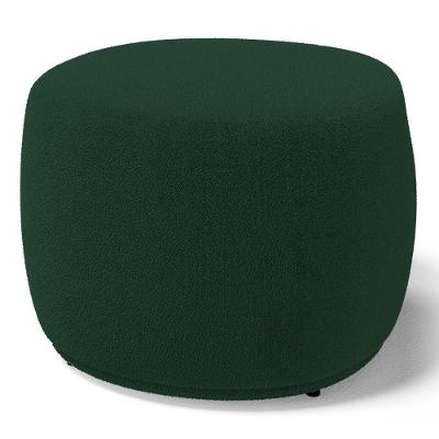 Puff Decorativo Living Aisha Orgânico Bouclê Verde - Desk Design