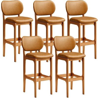 Kit 5 Banquetas Alta Betta Imbuia Whisky