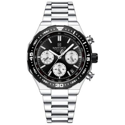 Relogio De Pulso Masculino De Quartzo Design Casual Esportivo Luminoso Impermeável Prata