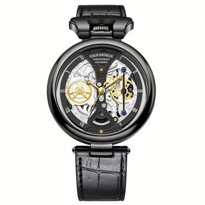 Relógio De Quartzo Lige Design Classico Calendário à Prova D'água Preto