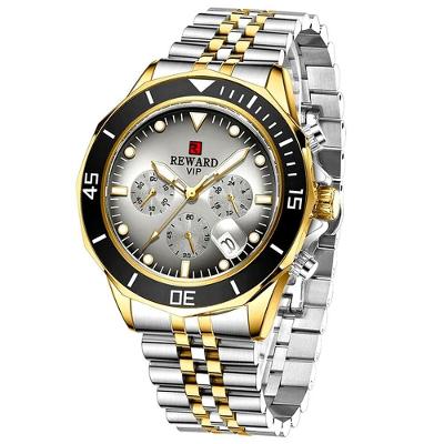 Relógio Masculino Casual Esportivo Luminoso Impermeável 3atm Em Aço Inoxidavel Cinza