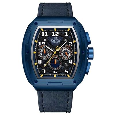 Relógio De Pulso De Quartzo Tonneau Desgin Esportivo Luminoso Impermeavel Azul