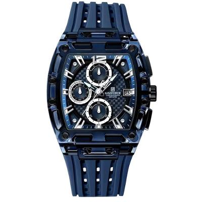 Relógio De Pulso De Silicone Tonneau Relógio Esportivo Impermeavel 3atm Azul