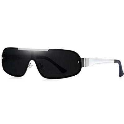 Óculos De Sol Piloto Barcur Ultra Leve Alumínio Masculino Lente Polarizada Uv400 Prata