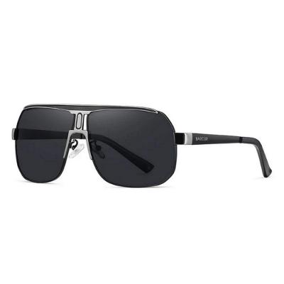 Óculos De Sol Esportivo Masculino Condução Proteção Lente Polarizada Uv400 Prata