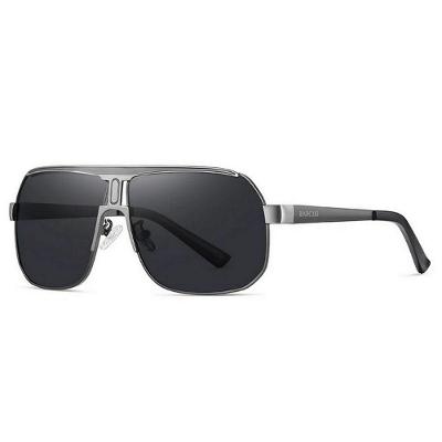 Óculos De Sol Esportivo Masculino Condução Proteção Lente Polarizada Uv400 Cinza Escuro