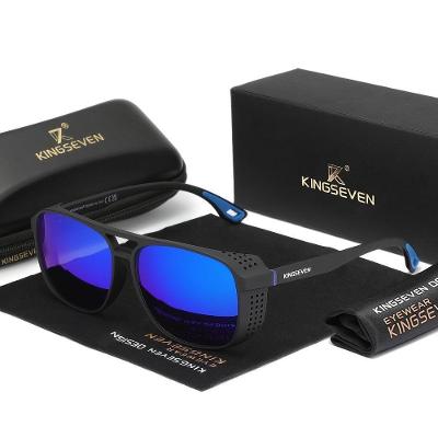 Óculos De Esporte Polarizados Kingseven , Lente Completa Azul
