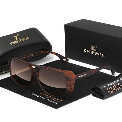 Óculos De Esporte Polarizados Kingseven , Lente Completa Leopardo Gradiente