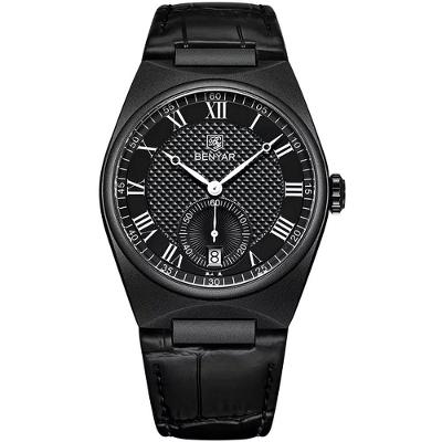 Relógio De Quartzo Retrô Masculino Pulseira Design Animal Print Impermeável 3atm Preto