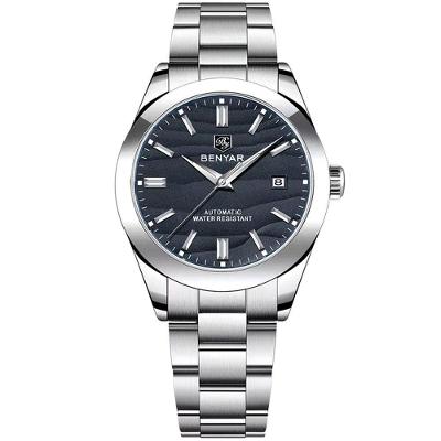 Relógio Automático Masculino Desert Dial Design Em Aço Inoxidável Impermeavel Preto