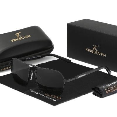 Óculos Polarizados Kingseven Elegância E Versatilidade Para Todas As Ocasies Preto