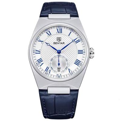 Relógio De Quartzo Retrô Masculino Pulseira Design Animal Print Impermeável 3atm Azul